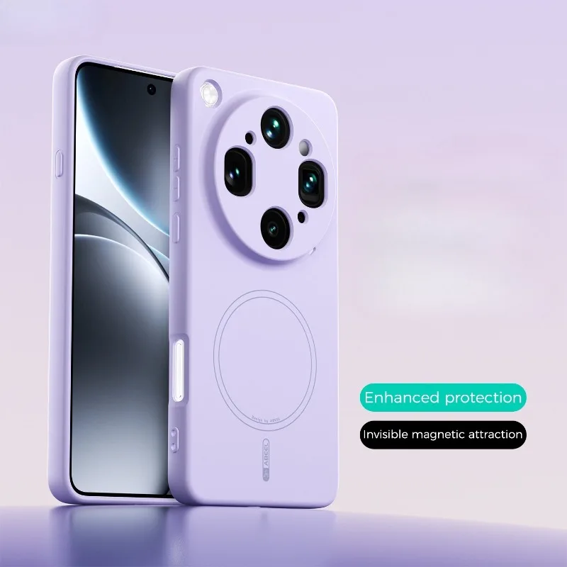 Für Magsafe Flüssiges Silikon Skin Matte Handyhülle für OPPO Find X9 Ultra X9ultra Hüllen Magnetische Kabellose Ladeabdeckung