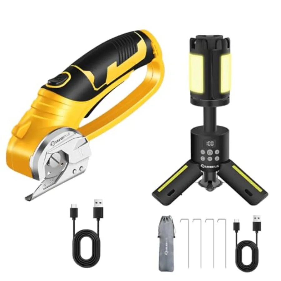 

Беспроводные электрические ножницы и телескопические кемпинговые фонари с подставкой