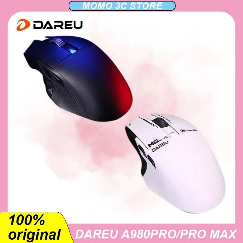 

Dareu A980 Pro/Pro Max Wireless Mouse Tri-mode Paw3395 Sensor Low Latency Magnesium Alloy 8k Mouses Lightweight Customized PC