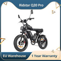 Ridstar Q20 Pro Electric Bike 2*1000W Motor, 52V 20AH Dual Battery, 20*4 Inch Fat Tires Off-road E-Bike 55km/H Max Speed