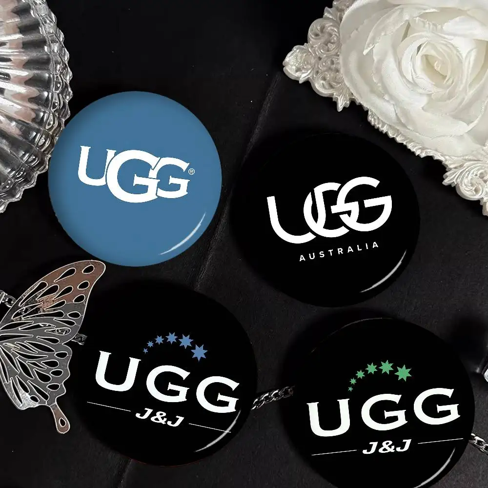 Broche de Botón Suave de Hojalata con Logotipo U-UGGS, Insignia Metálica, Accesorios de Joyería Personalizados para Sombreros, Bolsos y Solapas