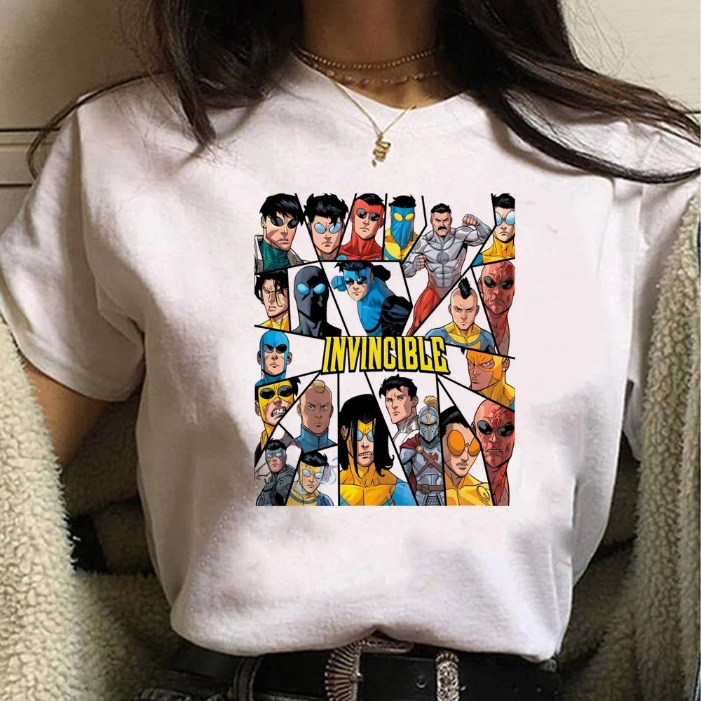 Invincible t-shirt girl baddie dollette graphic grunge harajuku shirt Retro aesthetic cheap cute baddie