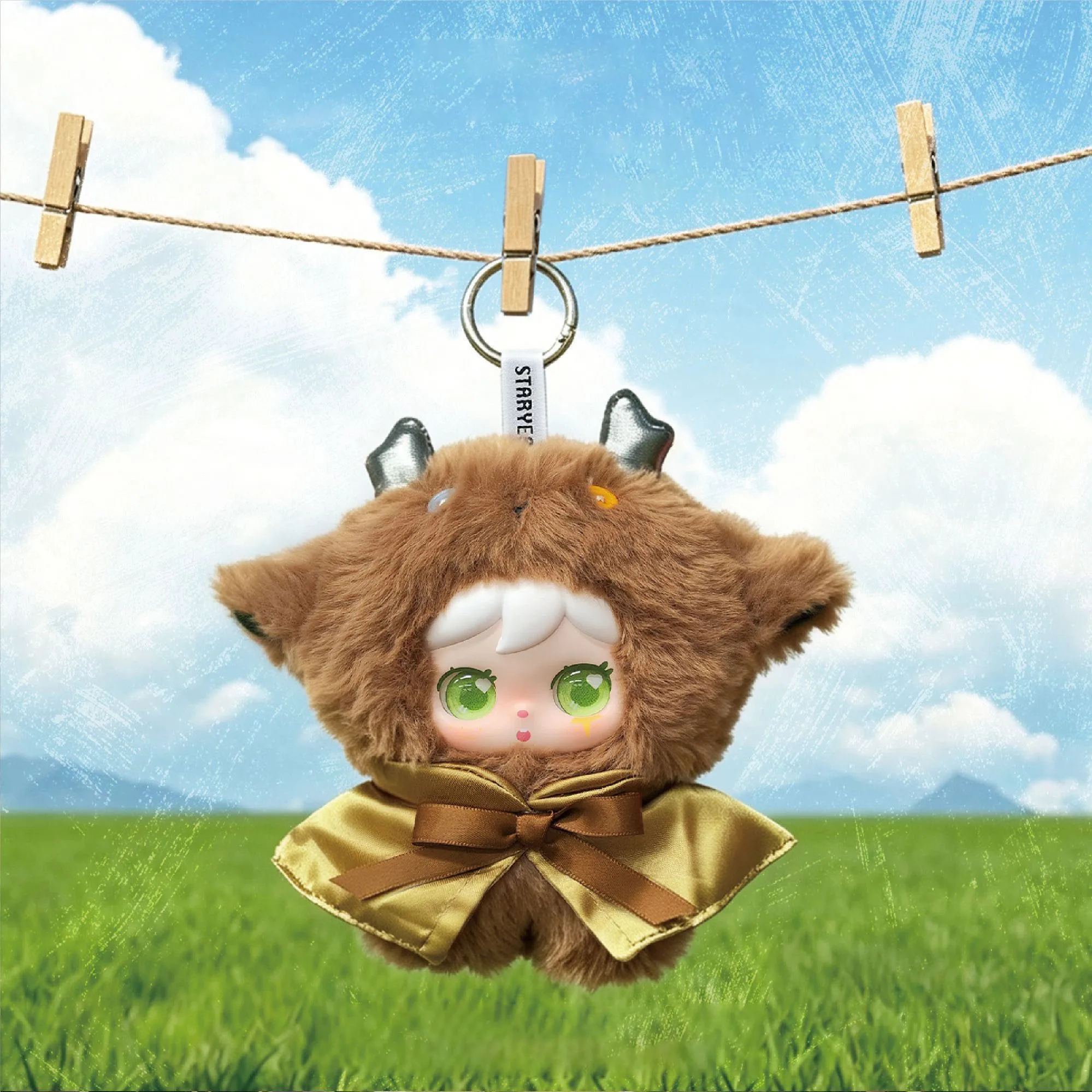 Kawaii Plush Doll Keychain Pendant Cute Cartoon Blind Box Mystery Box Collectible Toy Soft Bag Charm Backpack Decor Holiday Gift