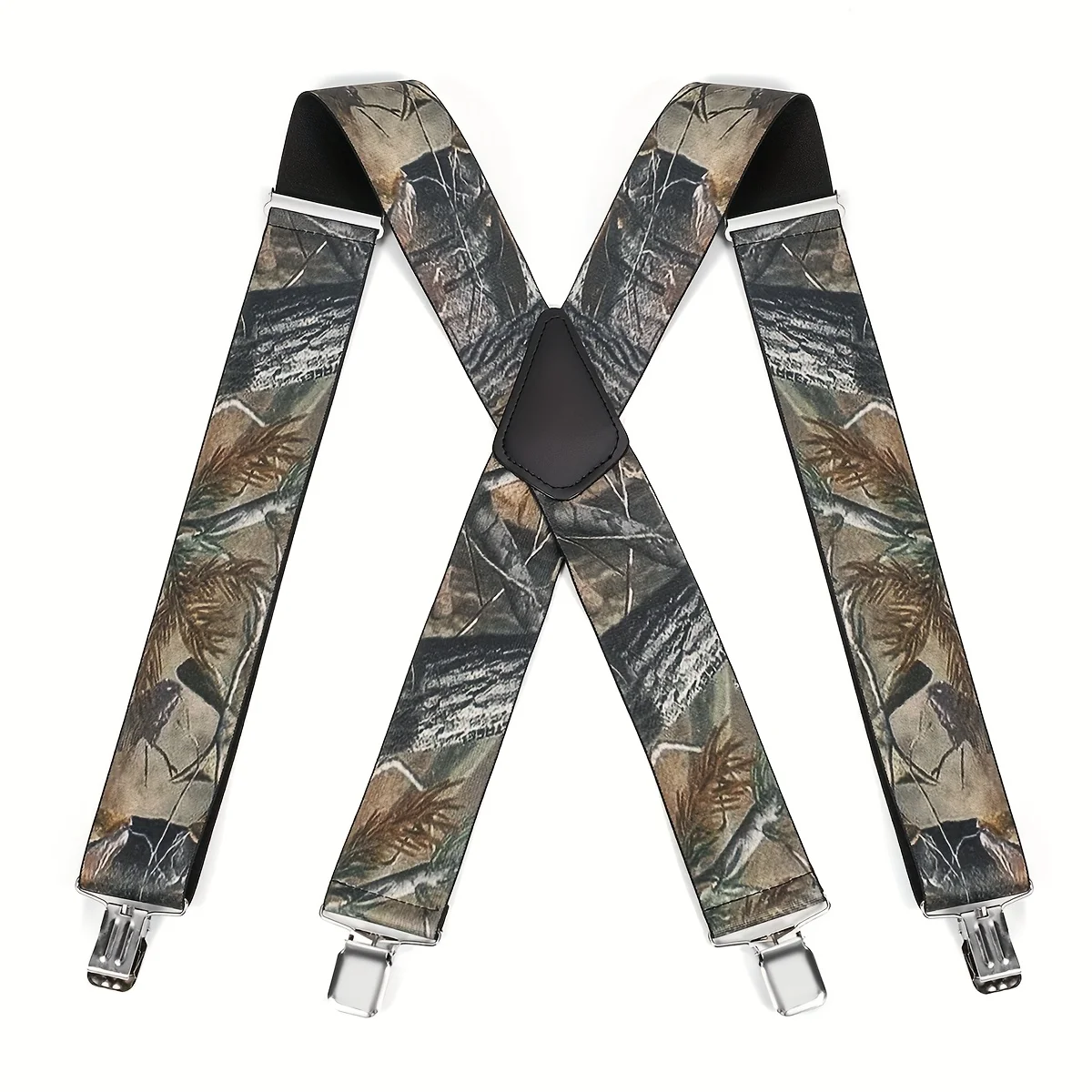 قميص بدلة رجالي بأربعة مشابك وحمالات بنمط مموه عميق مضادة للانزلاق