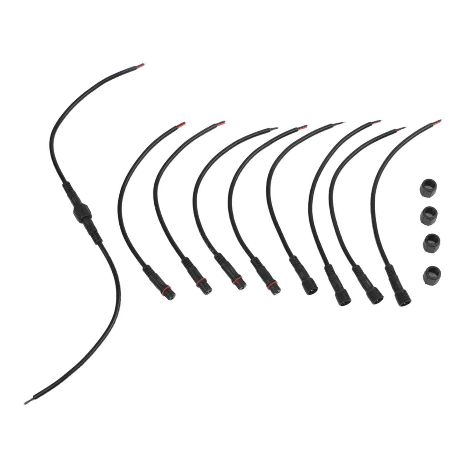 5 Pairs IP65 Waterproof 23Pin 22AWG Wire LED Male and Female Cable Connector for DC 12V Power Supply Applications