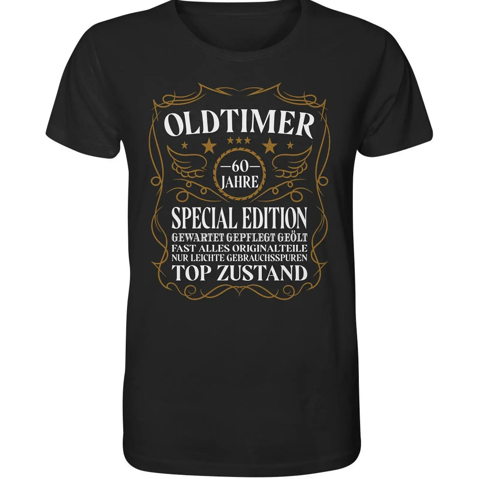 T Shirt 60 Years Birthday Funny Saying Top Condition s Organic vintage Washed Stylish homme streetwear graphic Versatile