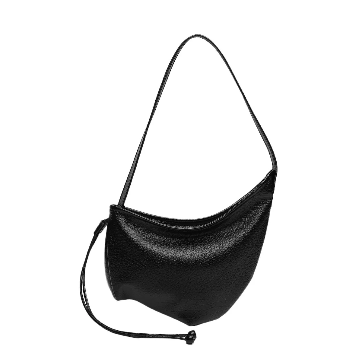 

Women's Fashion Trendy Irregular Croissant Bag Retro Drawstring Belt Underarm Shoulder Crossbody Dumpling Bag for Daily Life