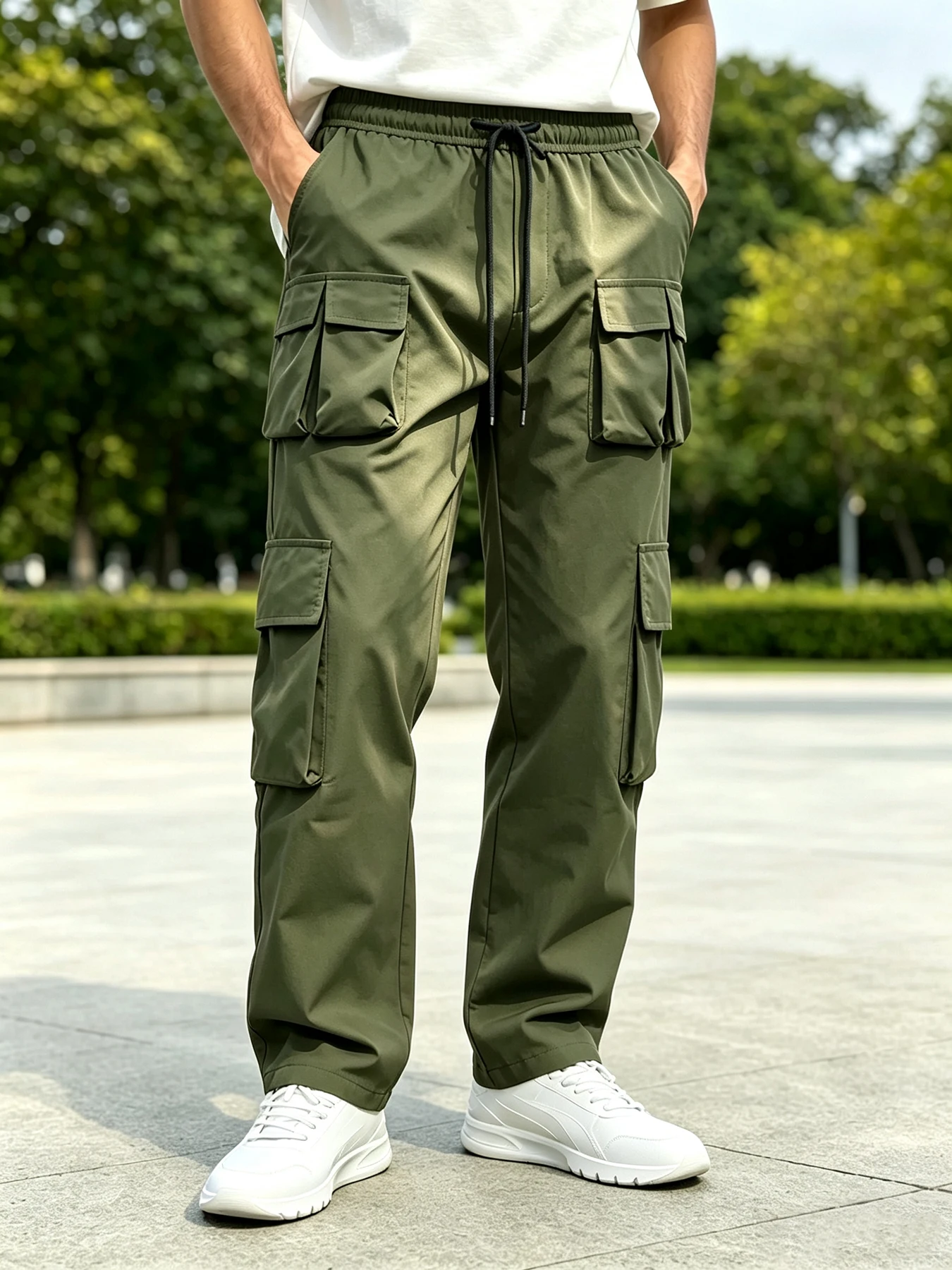 Men's Wide Leg Cargo Casual Pa - огляд і ціна Cargo Pant Wide