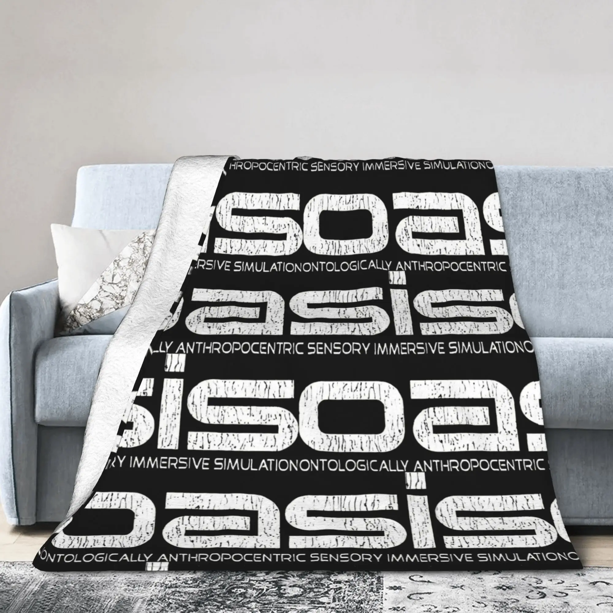 O-Oasis Ready Player One Halliday Blankets  Flannel Awesome Soft Throw Blankets for Coverlet All Season