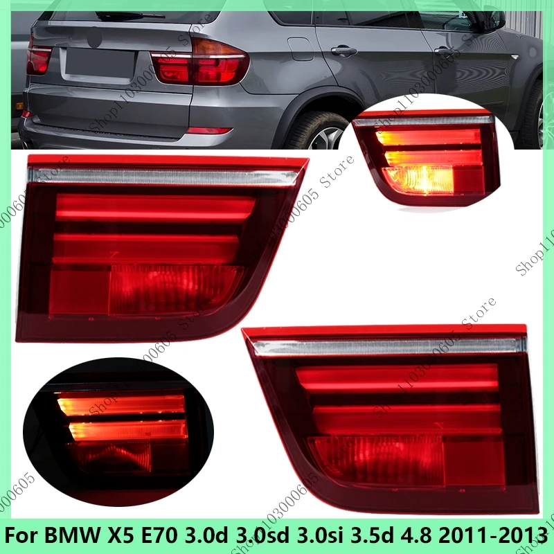 

Car Accessories For BMW X5 E70 3.0d 3.0sd 3.0si 3.5d 4.8 2011 2012 2013 Inner Tail Light Rear Signal Warning Brake Lamp