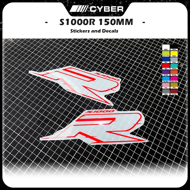 150 มม.* 50 มม.สําหรับ BMW S1000R 2X รถจักรยานยนต์ Fairing SHELL HEAD Hollow สติกเกอร์รูปลอกคู่