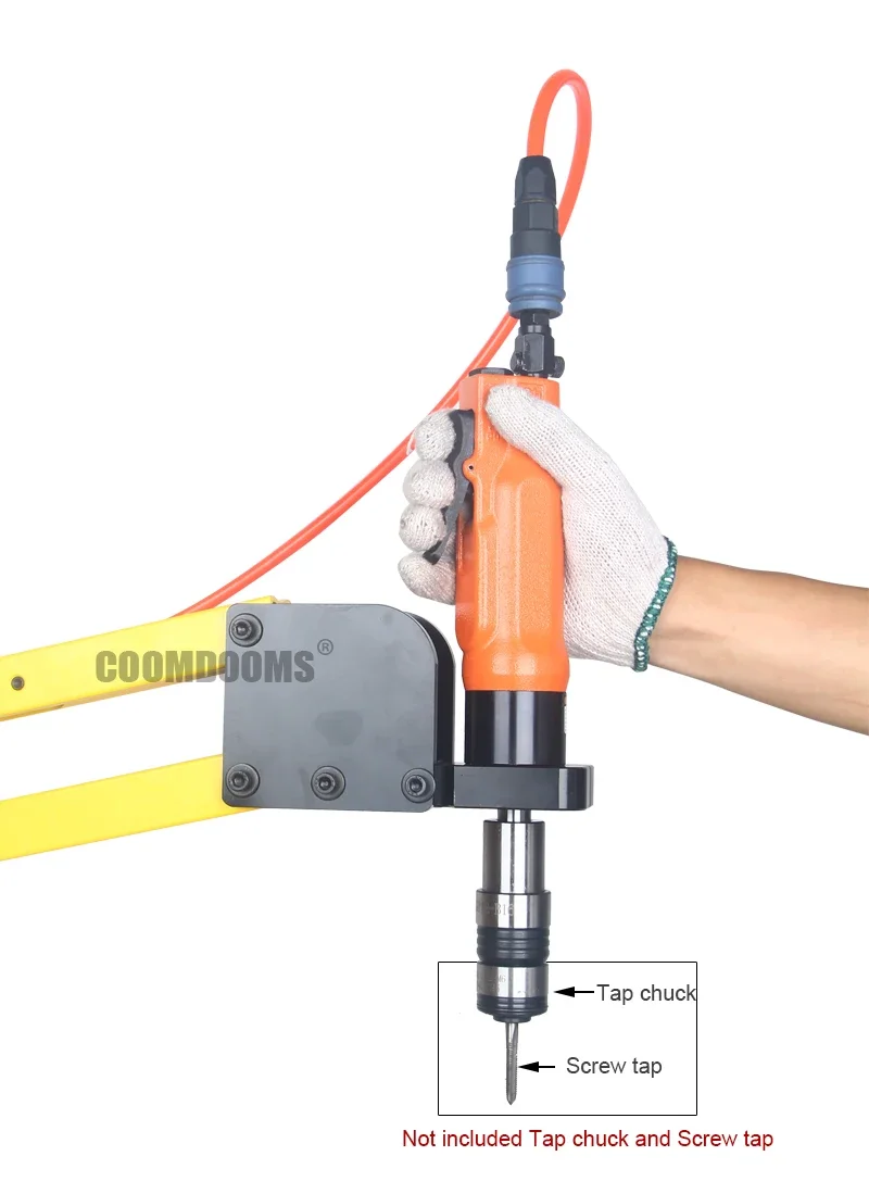 Vertical Pneumatic Tapper Machine, Air Tapping Tools ISO M3-M12 Chucks