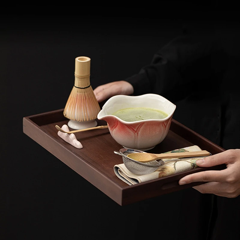 8pcs Set Japanese Matcha Tea Set Tea Sticks Lotus Match Bowl Match Whisk Set Matcha Spoon Tea-Making Tools Matcha Brush Retail