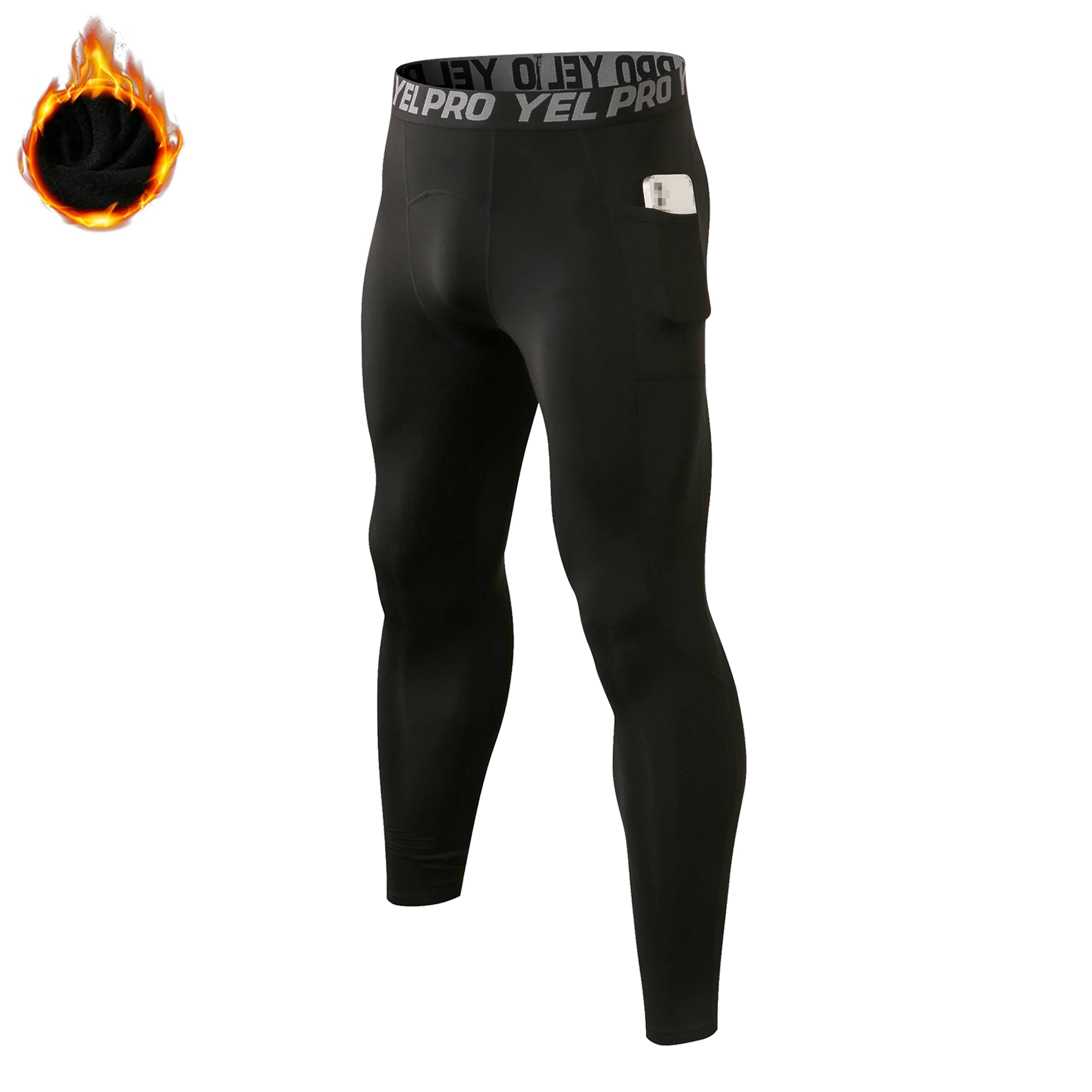 Leggings de compressão para homens, roupas esportivas, calças de treino para jogging, calças de ioga, calças justas de treinamento, corrida, inverno