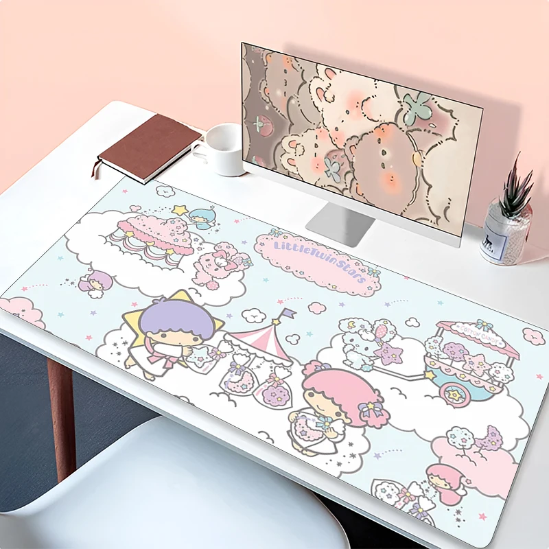 

Mouse Pad L-little Twin Star Kawaii Gaming Accessories Notbook Computer Speed Mini Pc Gamer Keyboard Desk Mat 900x400 Mousepad