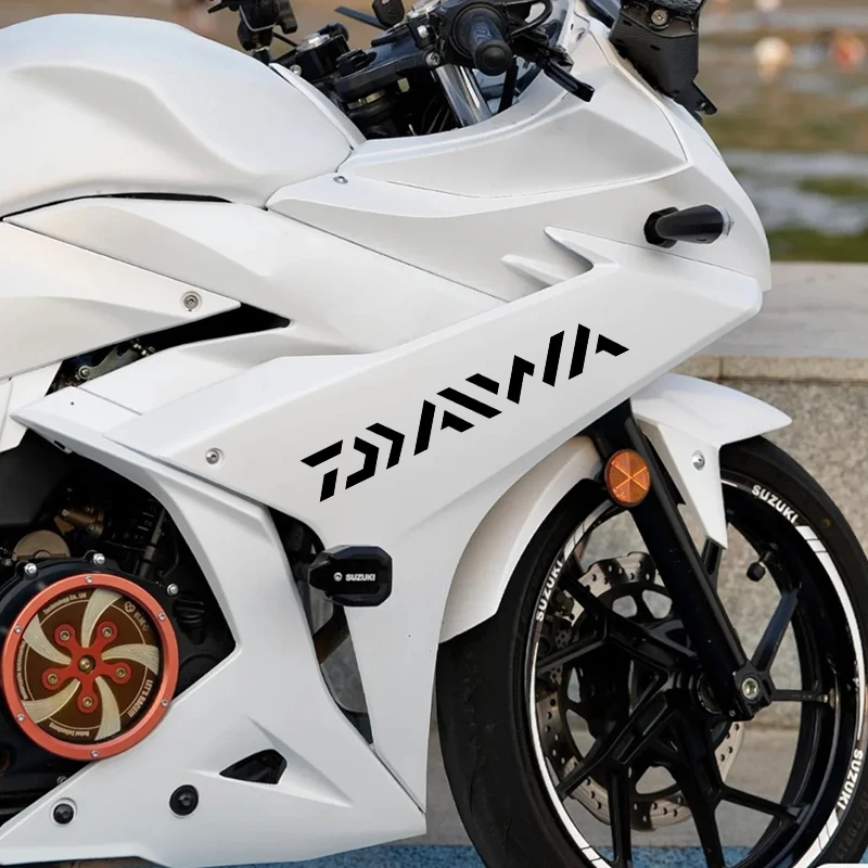 JDM Daiwa Logo Vinyl Decal Waterproof Motorcycle Sticker for Gas Tank Helmet Car Window Decoration