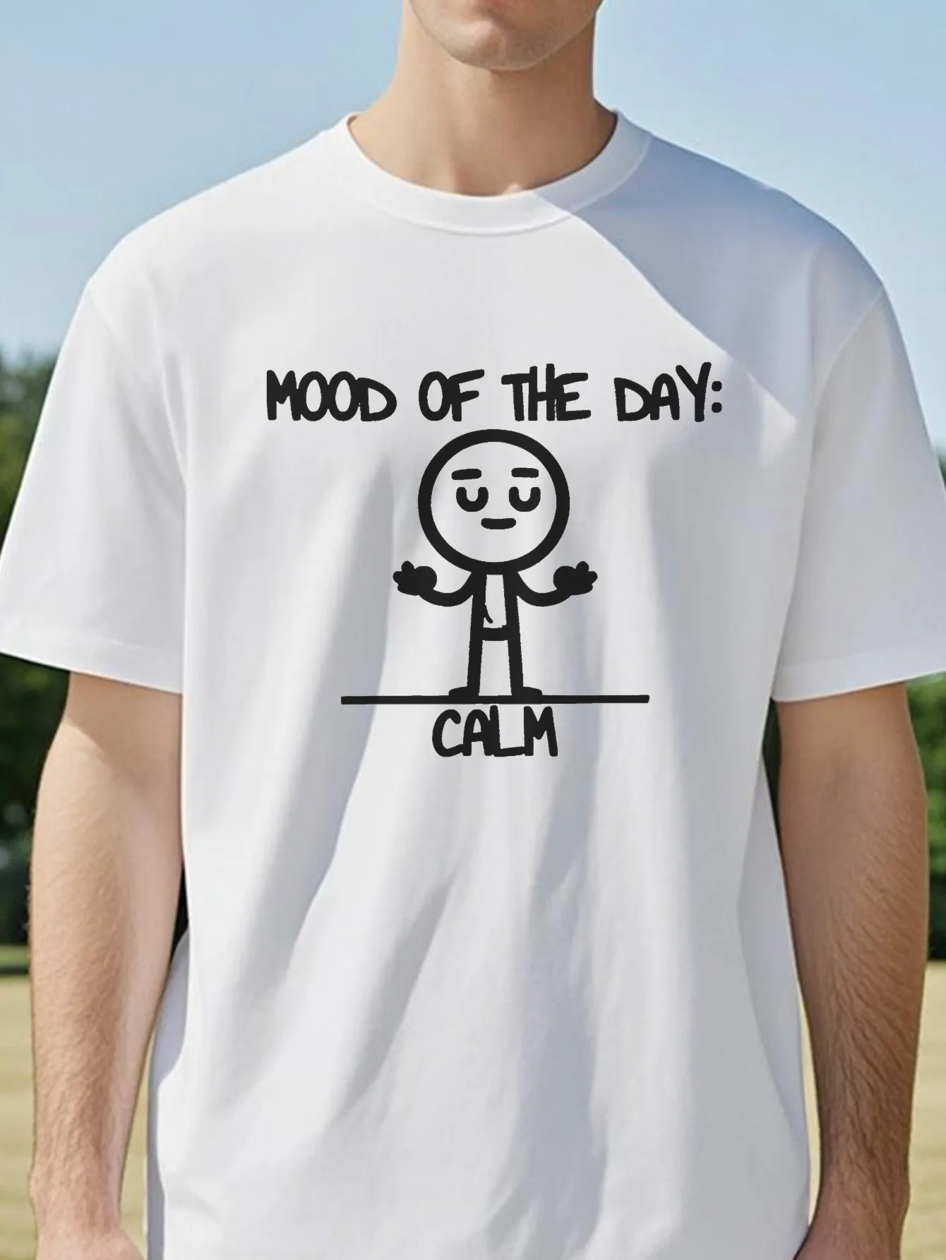 

Fashion Men's T-shirt Mood of The Day tshirt print Clothing Funny Hangover Graphic Tops Hip Hop Streetwear Short Sleeve Tees