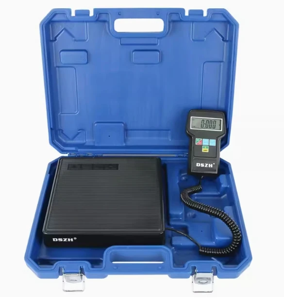 

Digital A/C Refrigerant Charging Scale High-precision Portable Refrigerant Freon Filling Scale with Case Measuring Tool RCS-7040