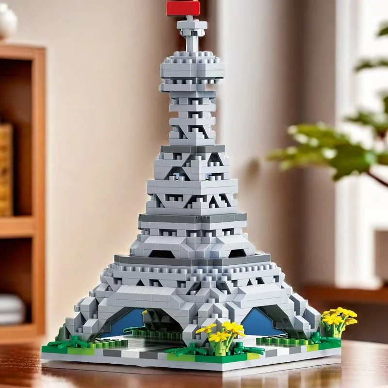 1890 Pieces of World-Famous Building Eiffel Tower Building Block Set, Halloween, Christmas, and Thanksgiving Gifts view 4