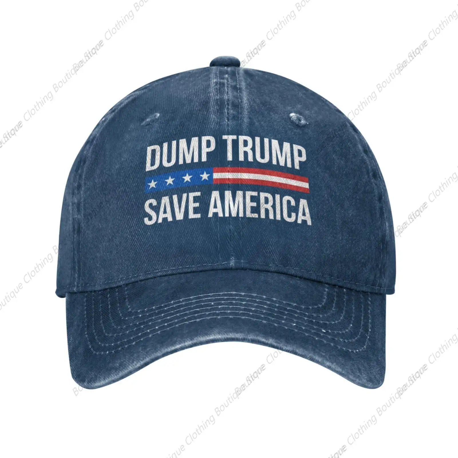 

Save America Cowboy Hat Navy Blue Baseball Cap Women's Trucker Hat Men's Dad Hat Adjustable Snapback Cap