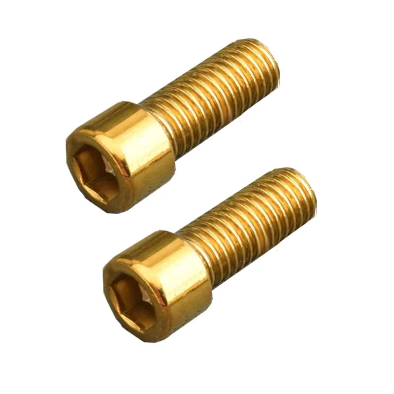 Juego de pinzas de freno para motocicleta, tornillo de fijación para pinza de freno Axial, acero inoxidable 201, M10x25mmx1.5mm, 2 piezas