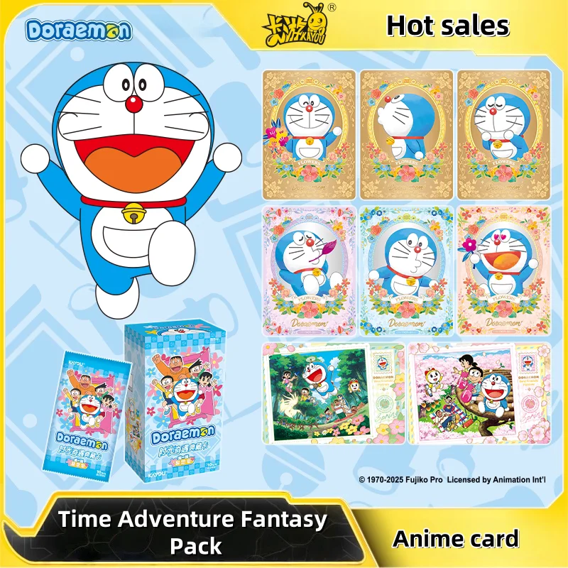 KAYOU Genuine Doraemon Peripheral Time Adventure Series Cards, Cartoon Movies, Children's Birthdays, Collection Gift Cards