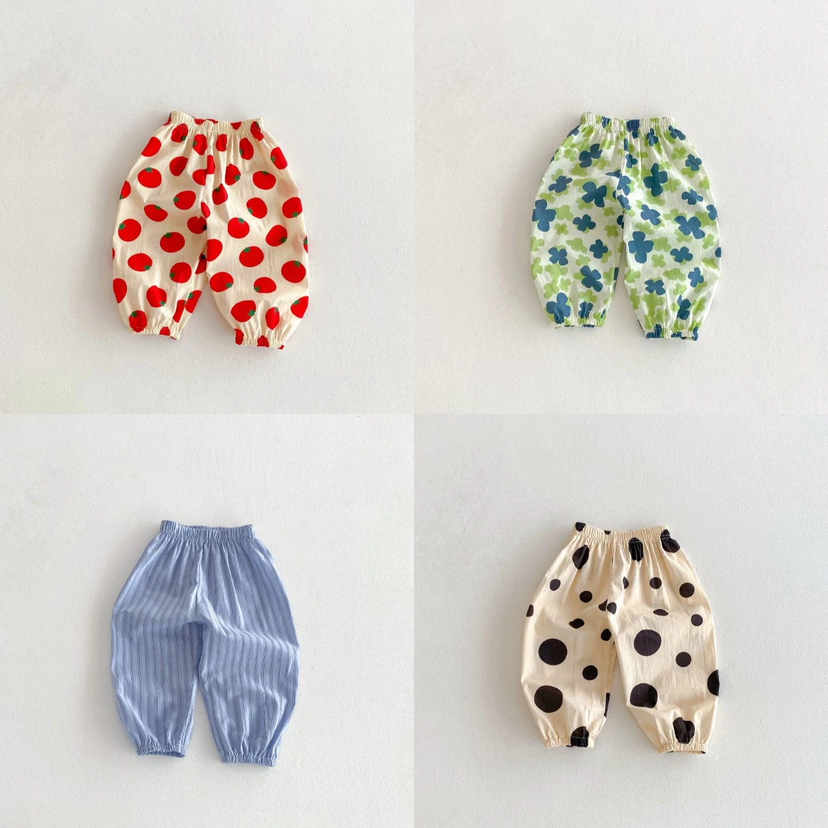 Toddler Casual Anti Mosquito Pants Lightweight Fabric Cute Prints Trousers Baby Daily Simple Pants Kid Popular Casual Trousers