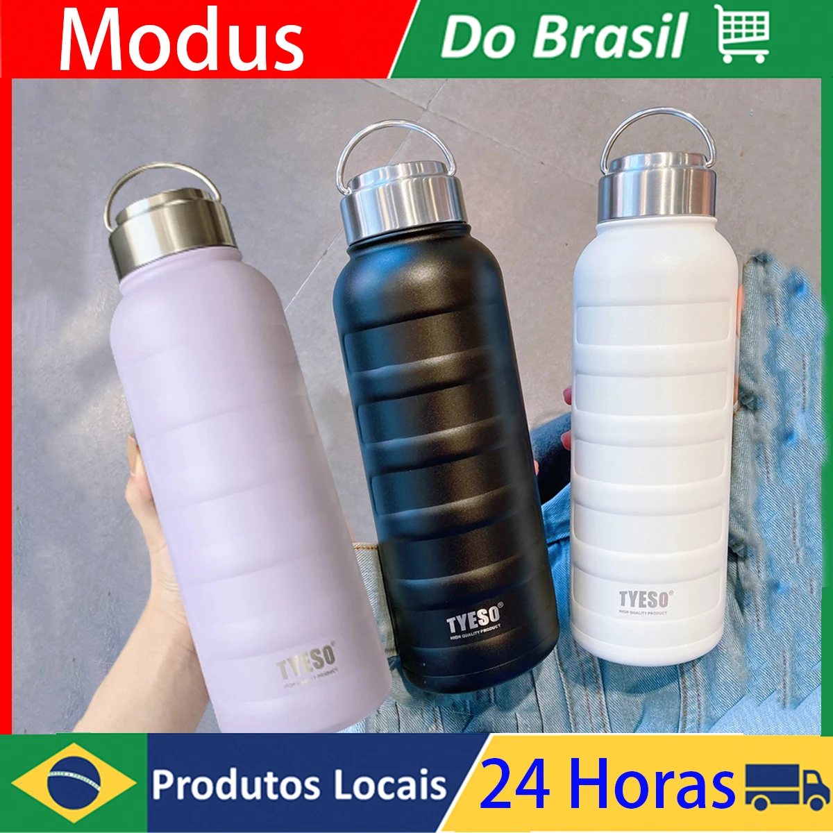 1000ml Portable Sport Vacuum Flask Double Stainless Steel Thermos Mug Large Capacity Thermal Water Bottle Tumbler