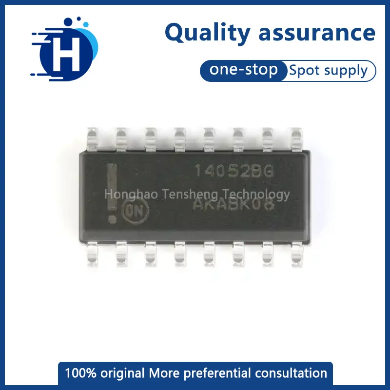 10 MC14052BDR2G SOIC-16 dual 4-channel analog Multiplexer chips, all new and original