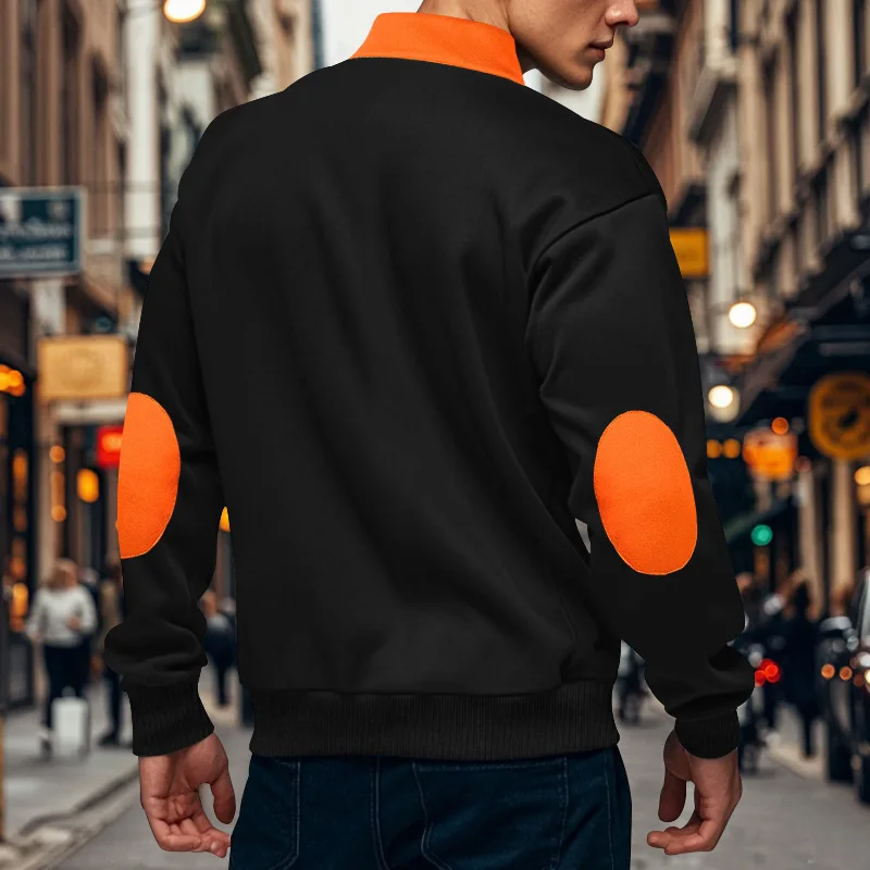 Men-Fleece-Lined-Half-Zip-Sweatshirt-Stand-Collar-Color-Block-Pocket-Pullover-Autumn-Winter-Loose-Casual-Warm-Long-Sleeve-Tops