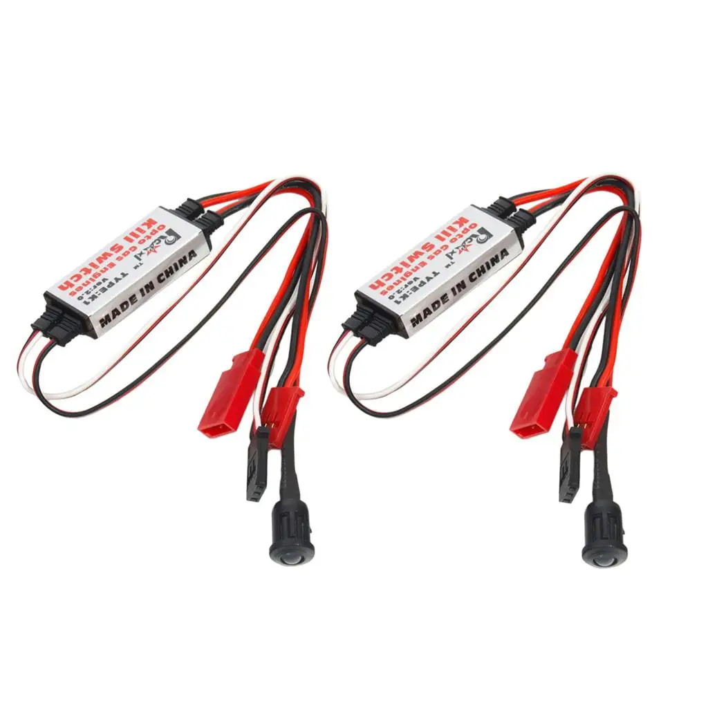 Gas Engine Kill Switch Remote Flameout Switch Opto Ignition Cut Off for RC Airplane FPV LED Safe Control