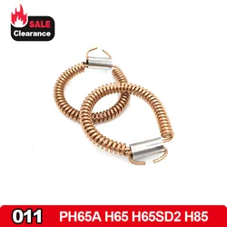 2Pcs Brush Terminal Stator Spring Pure Copper Ear Spring Replace HITACHI PH65A H65 H65SD2 H85 For Demolition Hammer Parts