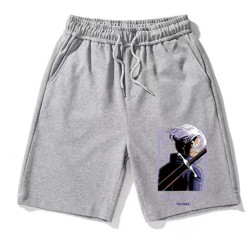 لعبة دراغون بول رمادي فاتح السراويل القطنية أنيمي سراويل تقليدية الرجال النساء سون جوهان الأرجواني الحدود دراغون بول النص الرباط الخصر الجانب