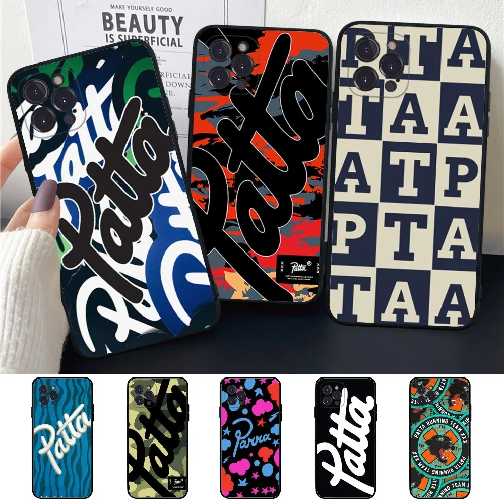 Fashion P-patta. Phone Case Silicone Soft for iphone 15 14 13 12 11 Pro Mini XS MAX 8 7 6 Plus X XS XR Cover