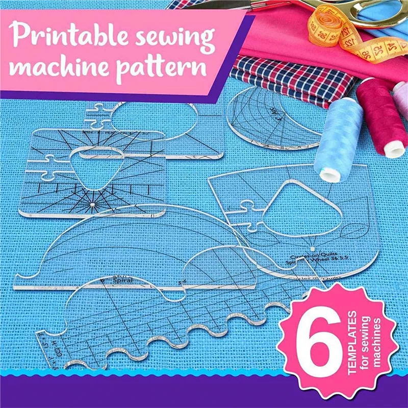 Abmi-6Pcs Patchwork…
