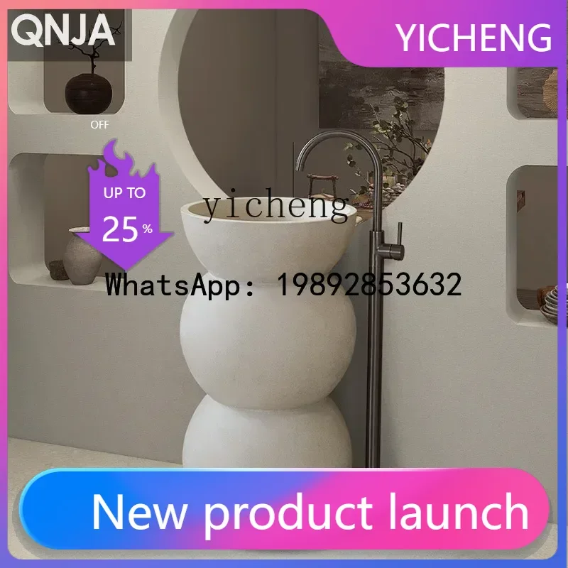 

LYY Напольный художественный умывальник Уникальный туалетный столик для гостей