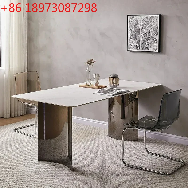 Mesas de comedor de lujo de diseño italiano, mesas de comedor nórdicas plegables para cocina, mesas de comedor para oficina, muebles modernos para el hogar, Mesa Comedor FYDT