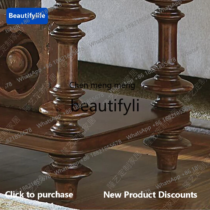 

cqy American Style Simple Solid Wood Living Room Decorative Entryway Cabinet Vintage Sideboard Decorative Cabinet