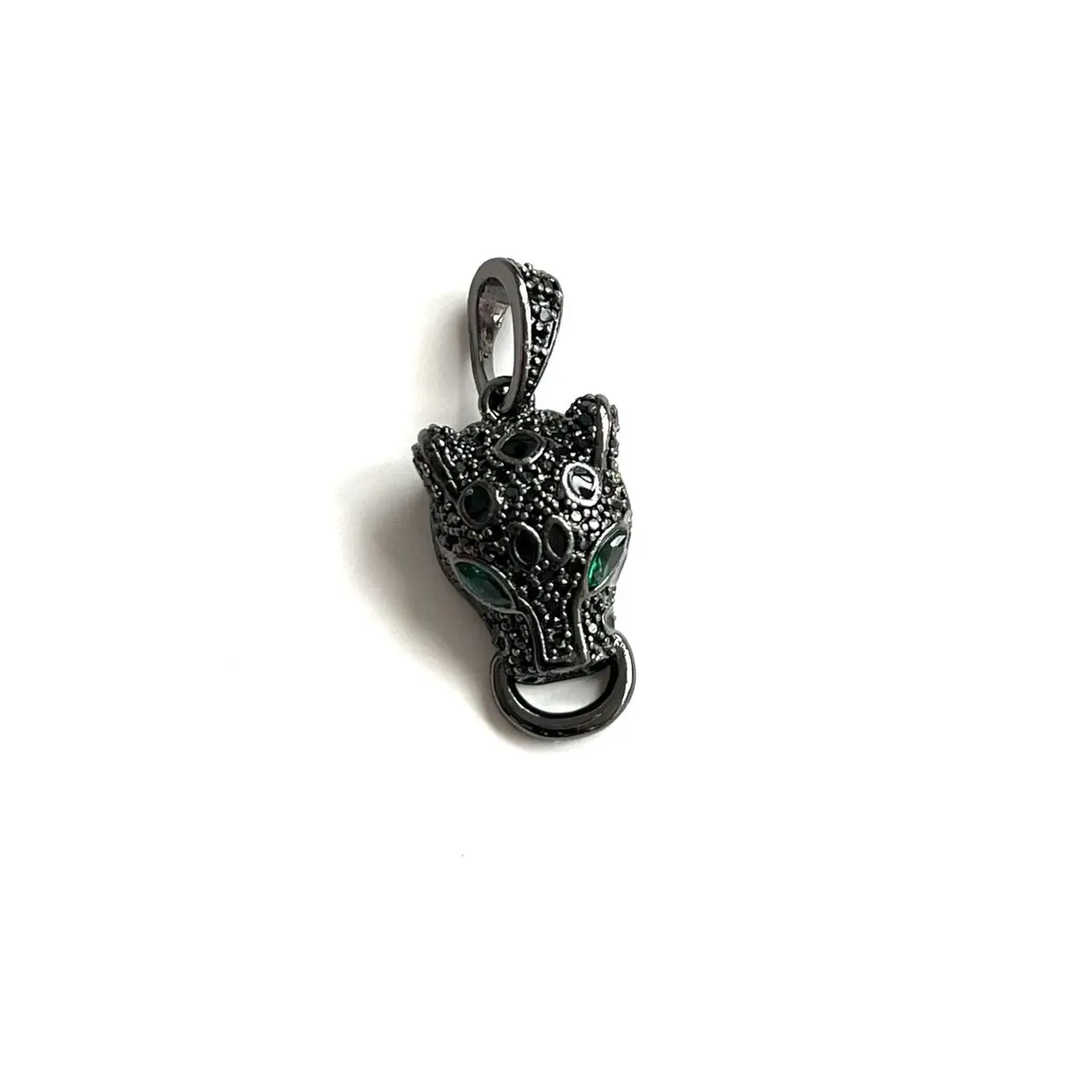 5 sztuk sześcienna cyrkonia Leopard Panther wisiorek Bling Charms dla wyrób biżuterii bransoletka naszyjnik rzemieślniczy akcesoria