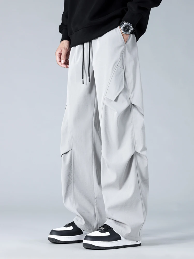 

Men's Casual Straight Leg Work Pants Spring Autumn New Sle Paratrooper Utili Trousers Outdoor Leisure Long Trousers