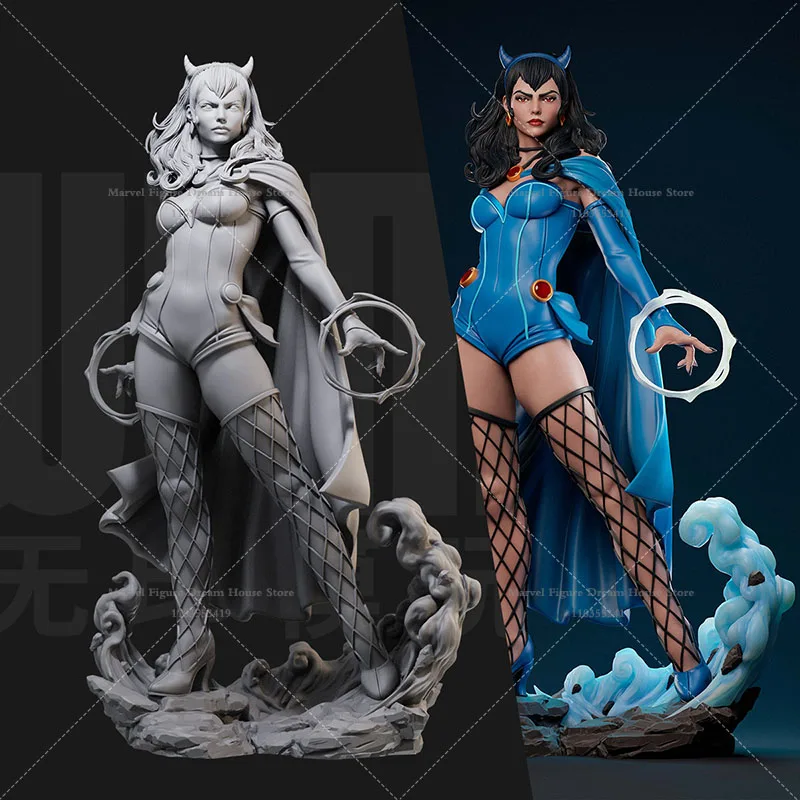 

1/24 1/18 Scale Raven Teen Titans Son of the Demon King Magical Girl DIY Self-assembled GK 3D Resin Un-panited Female Doll