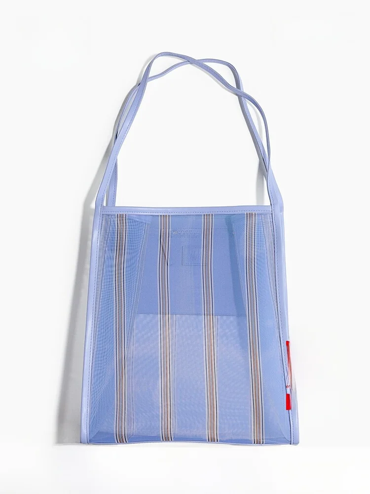 

H&M Summer New Women's Mesh Tote Bag 1320845 Fashionable Breathable Handbag Ladies Shoulder Bag Stylish Accessory