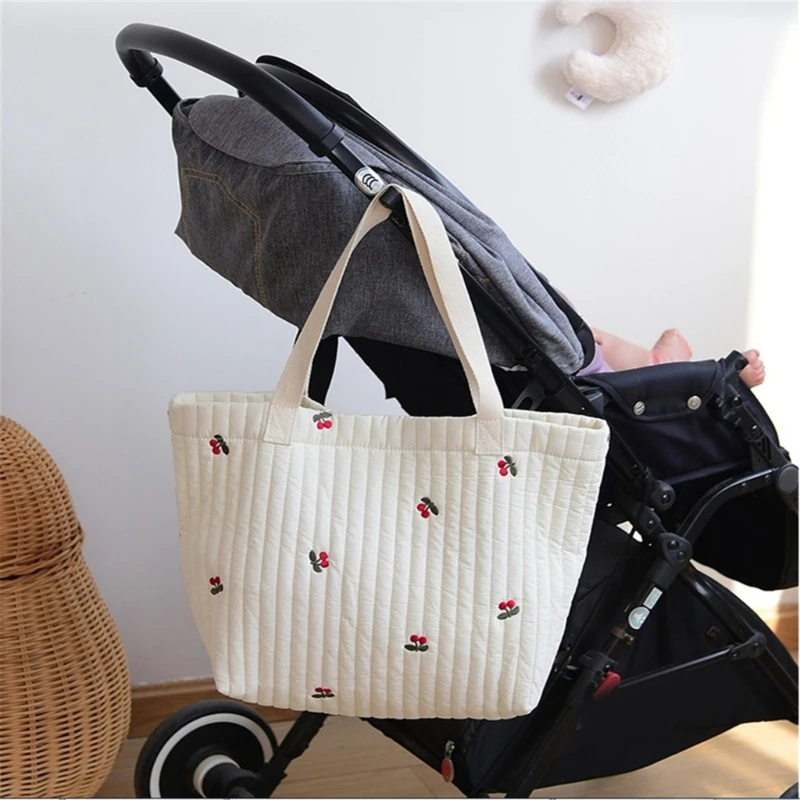 New Cotton Baby Diaper Bag Multifunctional Shoulder Bag Strollers Organiser