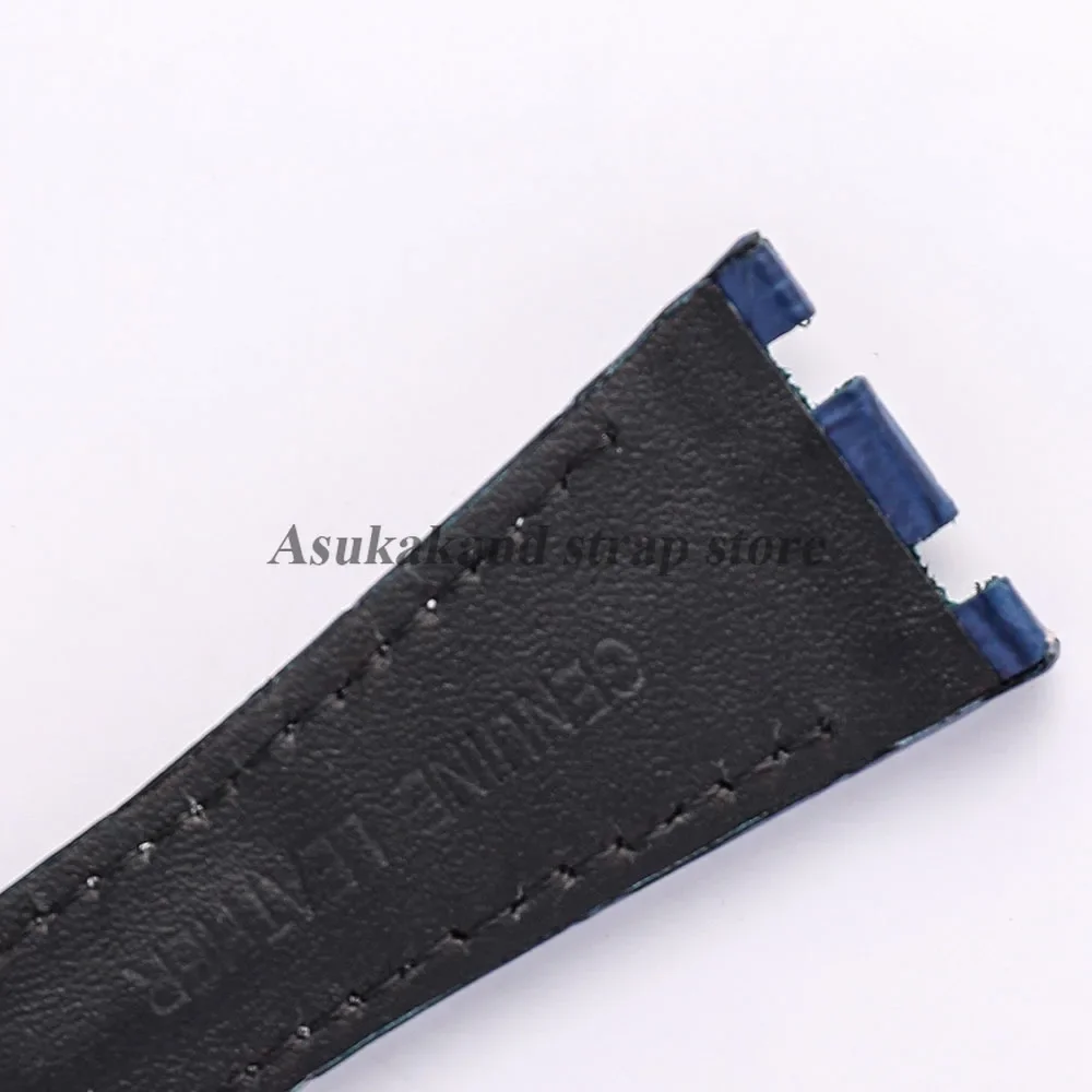 28 مللي متر أسود براون حزام ساعة من الجلد ل 26133/15500 حزام ل رويال أوك أوفشور 15710/15400/26470 الرياضة حزام الساعات الرجال سوار