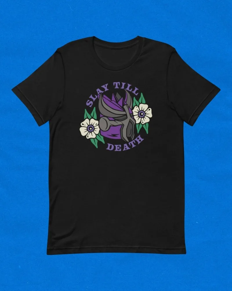 

00012957#A-OSRS Slay Till Death Skotizo Shirt | Unisex T-Shirt | RuneScape T-Shirt | Gaming T-Shirt | Old School Runescape | Gif