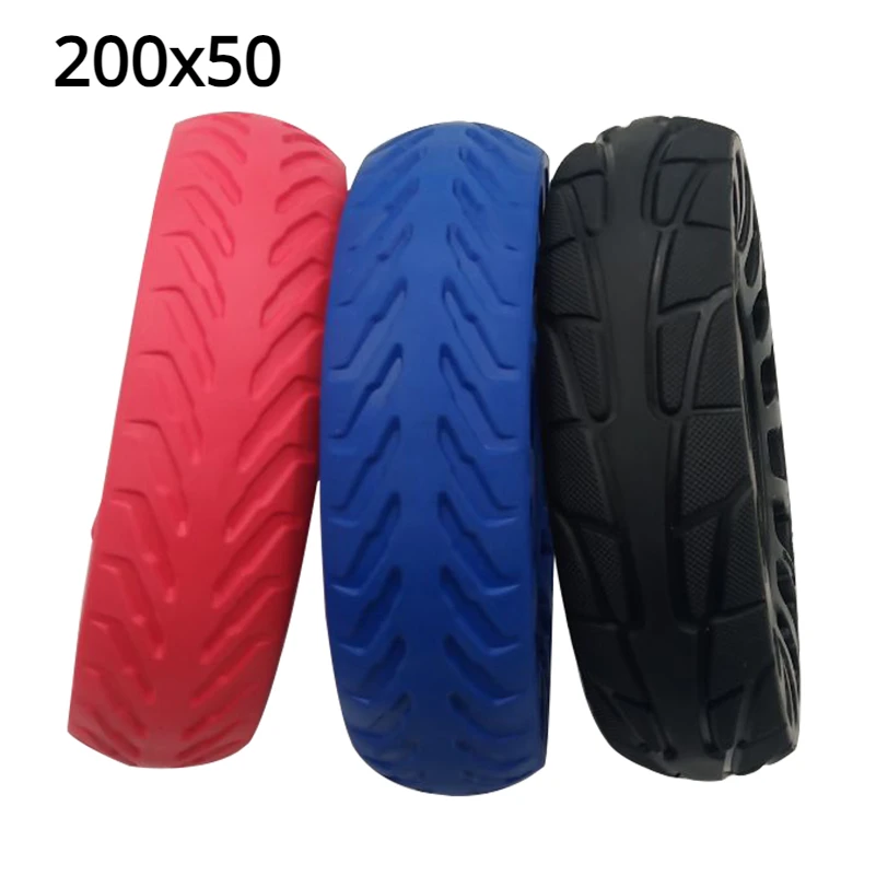 200x50Honeycomb Wheel Tyre With Alloy Hub 8 Inch Solid Tire Stab-Proof Wear-Resistant And Non Inflatable 200*50