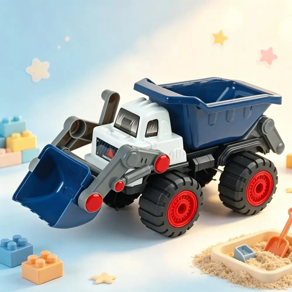 Simulation Engineering Vehicle Bulldozer Toys Construction Dump Truck Toy With Movable Digging Bucket Car Gift For Kids
