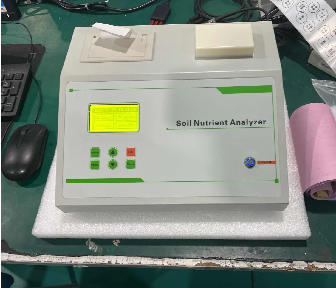 Soil salinity, pH, NPK, soil detection equipment, agricultural soil nutrient analyzer