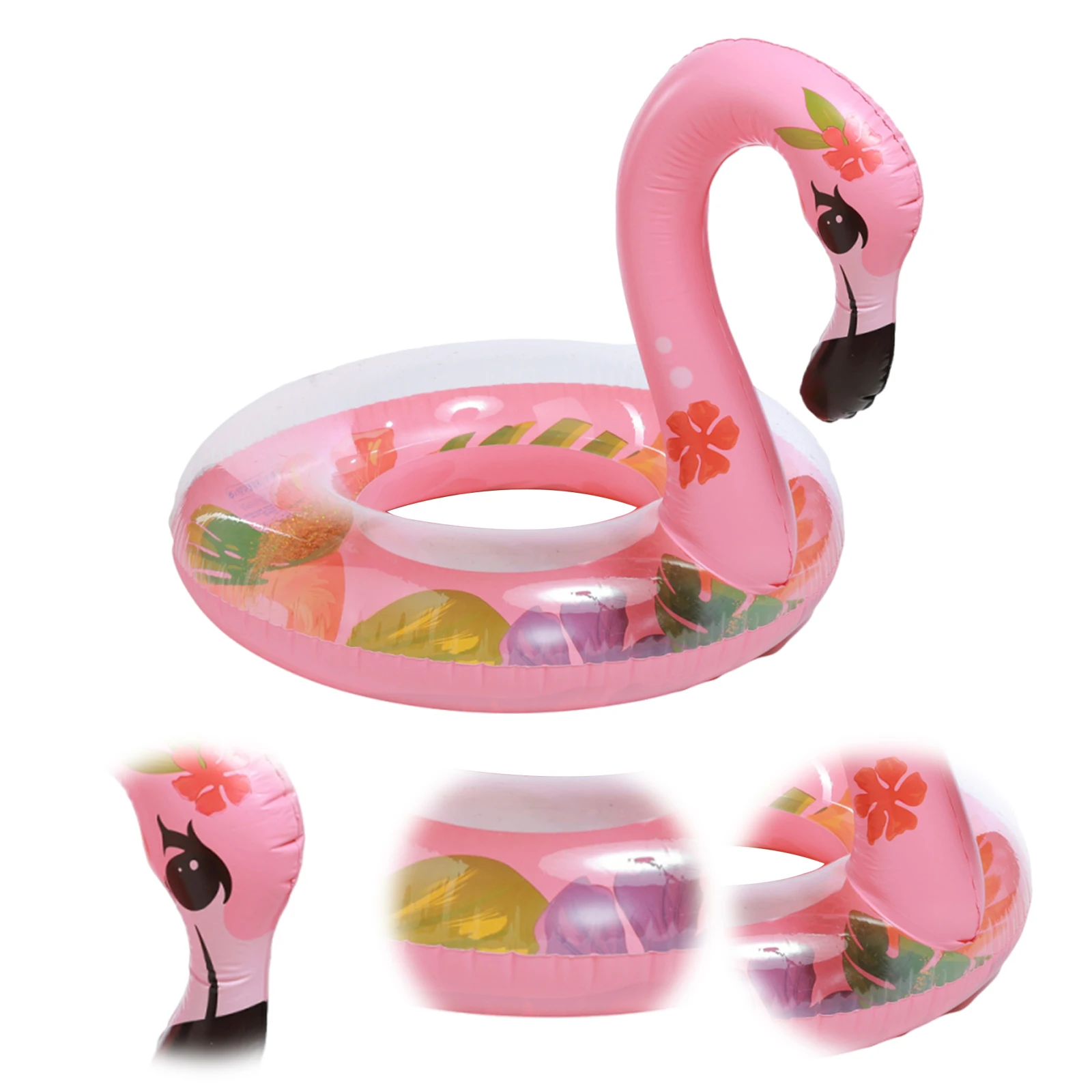 Inflatable Bird Shape Pool Float PVC Flamingo Swim Tube Lovely Flamingo Pools Floater for Summer Beach Lake Backyard Parties