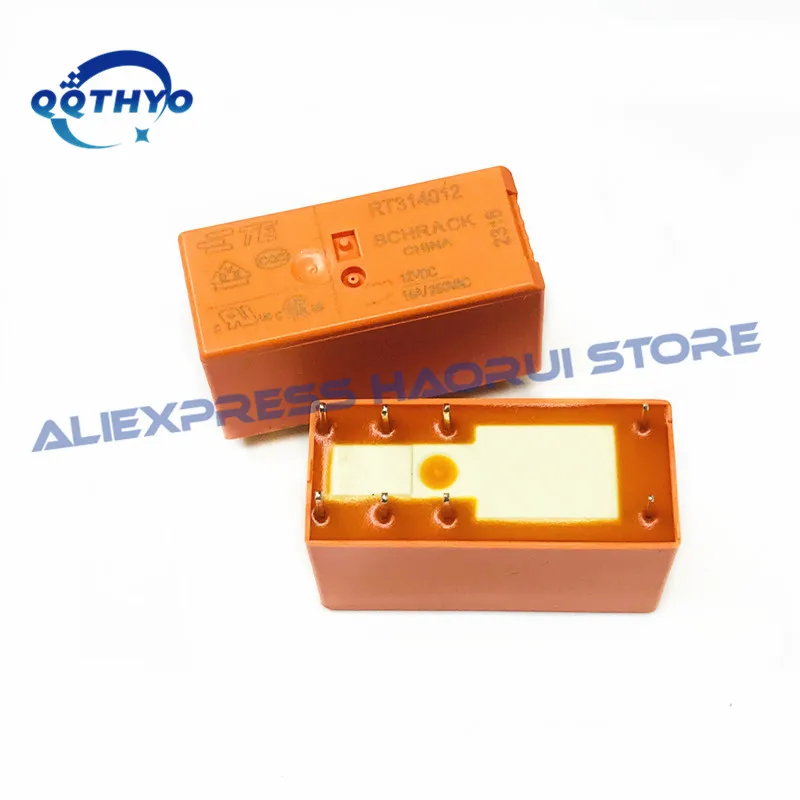 10Pcs 5V 12V 24V Power Relays RT314005 RT314012 RT314024 RT424005 RT424012 RT424024 RTE24005 RTE24012 RTE24024 8A/16A 8Pin Relay